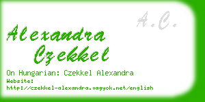 alexandra czekkel business card